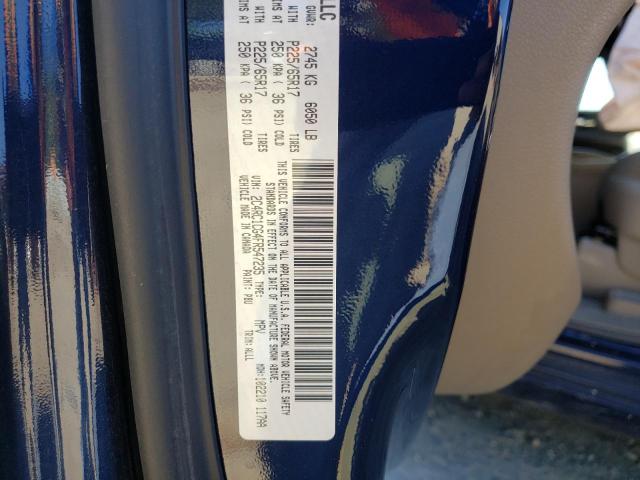 Photo 10 from auction – 2015 CHRYSLER TOWN & COU with VIN 2C4RC1CG4FR547235