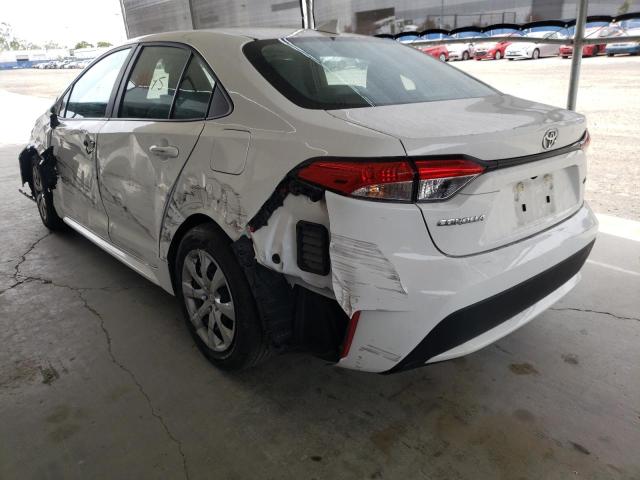 Photo 3 from auction – 2021 TOYOTA COROLLA LE with VIN 5YFEPMAE1MP244917