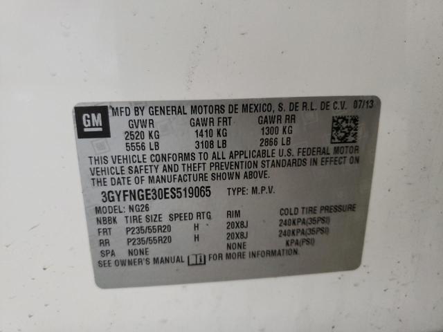Photo 10 from auction – 2014 CADILLAC SRX PREMIU with VIN 3GYFNGE30ES519065
