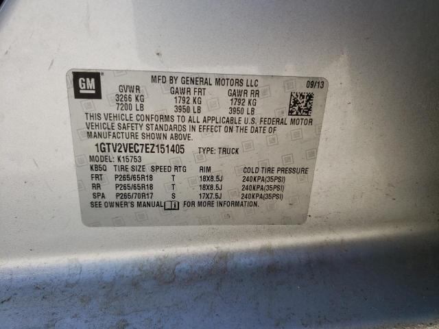 Photo 10 from auction – 2014 GMC SIERRA K15 with VIN 1GTV2VEC7EZ151405