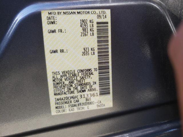 Photo 10 from auction – 2015 NISSAN LEAF S with VIN 1N4AZ0CP6FC313361