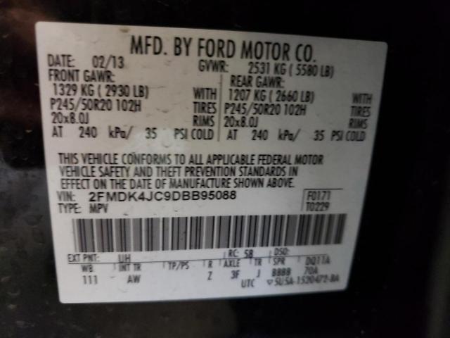 Photo 10 from auction – 2013 FORD EDGE SEL with VIN 2FMDK4JC9DBB95088