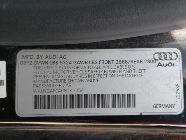Photo 10 from auction – 2012 AUDI A7 PREMIUM with VIN WAUYGAFC4CN147254