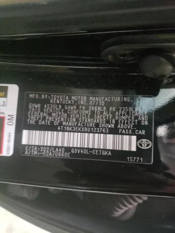 Photo 10 from auction – 2011 TOYOTA CAMRY XLE with VIN 4T1BK3EKXBU123763
