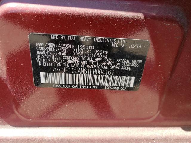 Photo 10 from auction – 2015 SUBARU IMPREZA LI with VIN JF1GJAN61FH004167