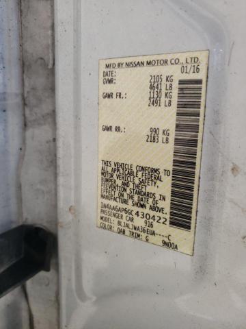 Photo 10 from auction – 2016 NISSAN MAXIMA with VIN 1N4AA6AP6GC430422