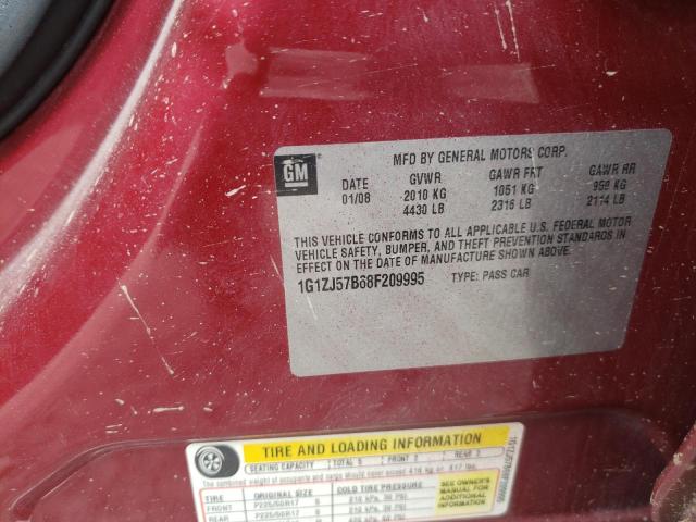 Photo 10 from auction – 2008 CHEVROLET MALIBU 2LT with VIN 1G1ZJ57B68F209995