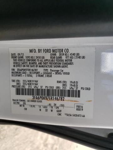 Photo 10 from auction – 2014 FORD FUSION TIT with VIN 3FA6P0K97ER146782