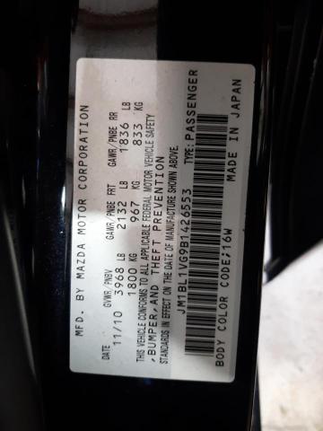 Photo 10 from auction – 2011 MAZDA 3 I with VIN JM1BL1VG9B1426553