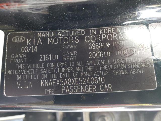 Photo 10 from auction – 2014 KIA FORTE EX with VIN KNAFX5A8XE5240610