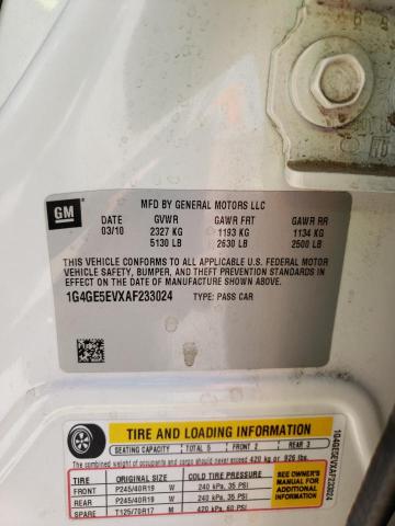 Photo 10 from auction – 2010 BUICK LACROSSE C with VIN 1G4GE5EVXAF233024