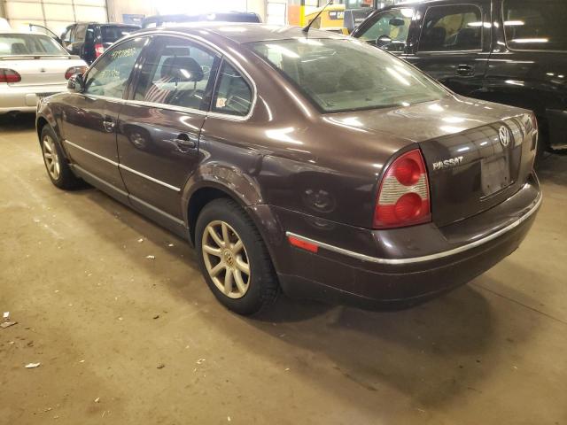 Photo 3 from auction – 2004 VOLKSWAGEN PASSAT GLS with VIN WVWPD63B04E218452