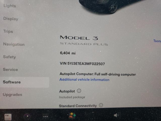 Photo 8 from auction – 2021 TESLA MODEL 3 with VIN 5YJ3E1EA3MF022507