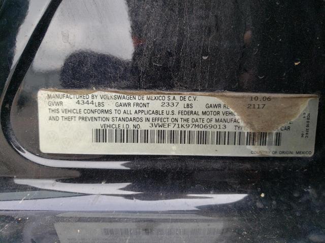 Photo 10 from auction – 2007 VOLKSWAGEN JETTA WOLF with VIN 3VWEF71K97M069013