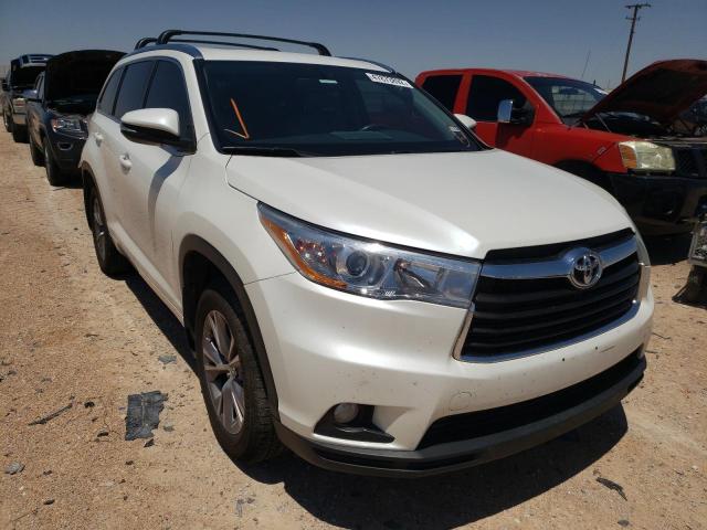 TOYOTA HIGHLANDER 2015 with VIN 5TDJKRFHXFS141115 - Photo from auction