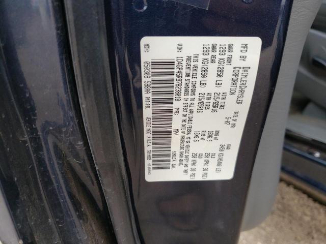 Photo 10 from auction – 2007 DODGE CARAVAN SX with VIN 1D4GP45R97B238018
