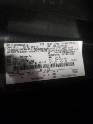 Photo 10 from auction – 2018 FORD FOCUS SE with VIN 1FADP3F2XJL208061
