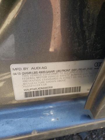 Photo 10 from auction – 2013 AUDI A4 PREMIUM with VIN WAUFFAFLXDN046358