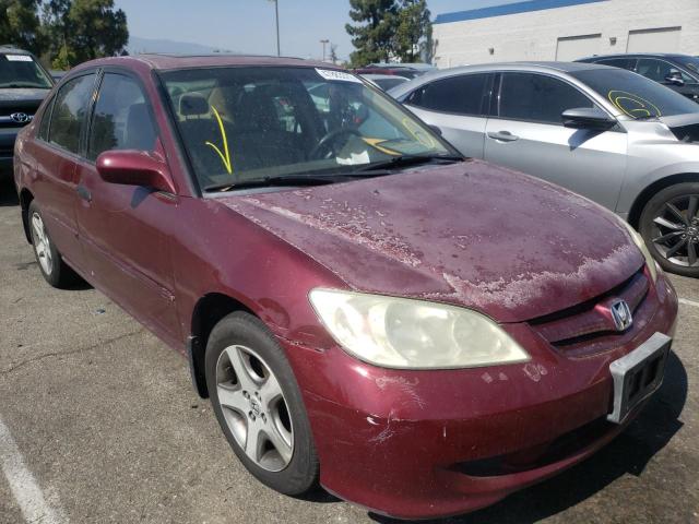 HONDA CIVIC EX 2004 with VIN 2HGES26704H500324 - Photo from auction