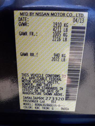Photo 10 from auction – 2013 NISSAN ALTIMA 2.5 with VIN 1N4AL3AP6DC273320