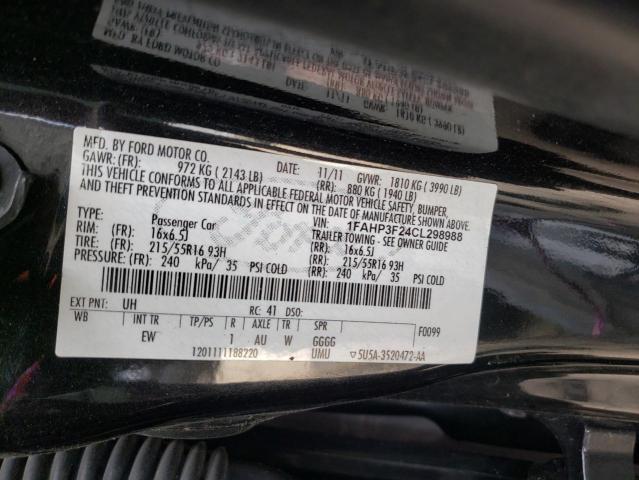 Photo 10 from auction – 2012 FORD FOCUS SE with VIN 1FAHP3F24CL298988