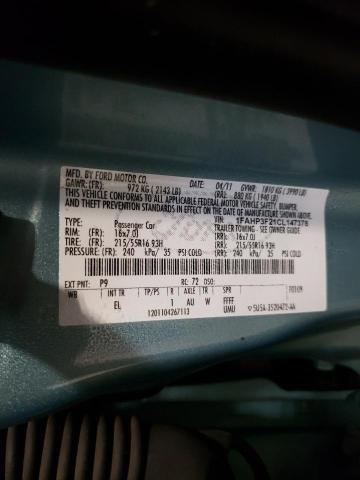 Photo 10 from auction – 2012 FORD FOCUS SE with VIN 1FAHP3F21CL147378