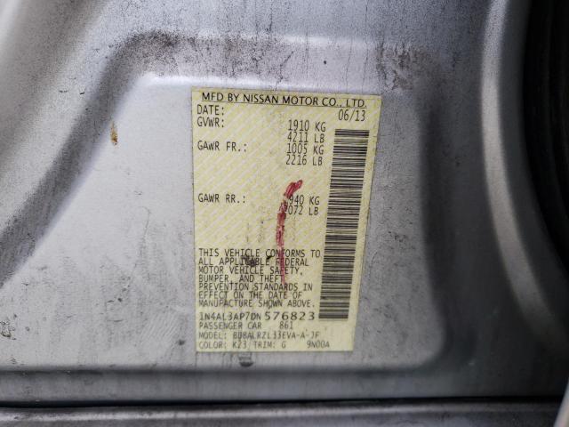 Photo 10 from auction – 2013 NISSAN ALTIMA 2.5 with VIN 1N4AL3AP7DN576823