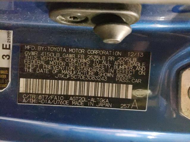 Photo 10 from auction – 2014 TOYOTA SCION TC with VIN JTKJF5C70E3083243