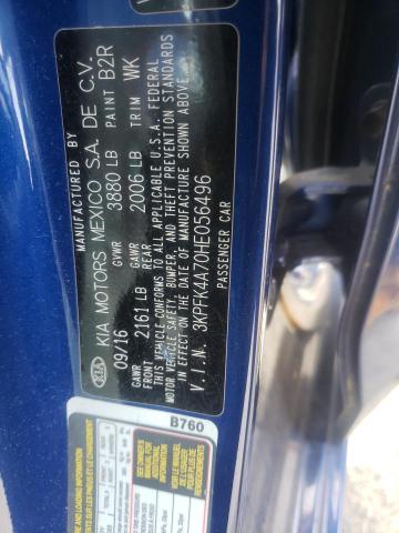 Photo 10 from auction – 2017 KIA FORTE LX with VIN 3KPFK4A70HE056496