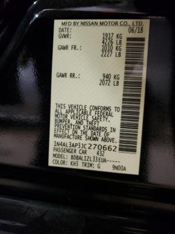 Photo 10 from auction – 2018 NISSAN ALTIMA 2.5 with VIN 1N4AL3AP3JC270662