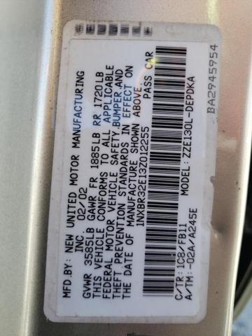 Photo 10 from auction – 2003 TOYOTA COROLLA CE with VIN 1NXBR32E13Z012255