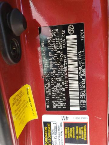 Foto 10 de la subasta – 2011 TOYOTA CAMRY BASE con VIN 4T1BF3EK2BU729949