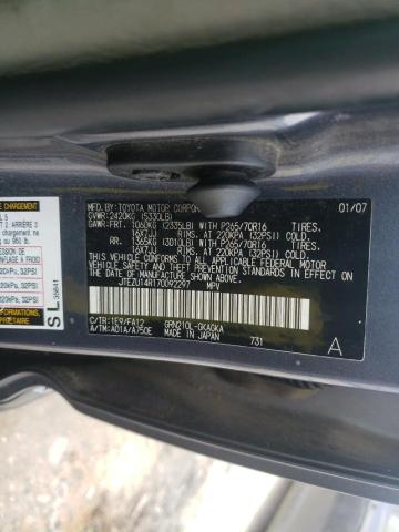 Photo 10 from auction – 2007 TOYOTA 4RUNNER SR with VIN JTEZU14R170092297