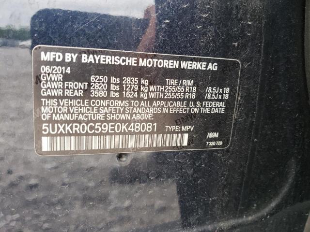 Photo 10 from auction – 2014 BMW X5 XDRIVE3 with VIN 5UXKR0C59E0K48081