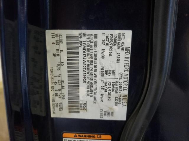 Photo 10 from auction – 2002 FORD EXPLORER E with VIN 1FMDU74W82ZA59935