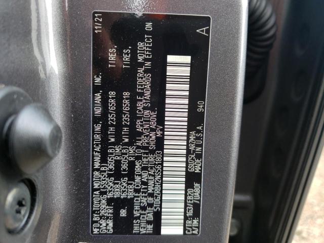 Photo 10 from auction – 2022 TOYOTA HIGHLANDER with VIN 5TDGZRBH2NS561803