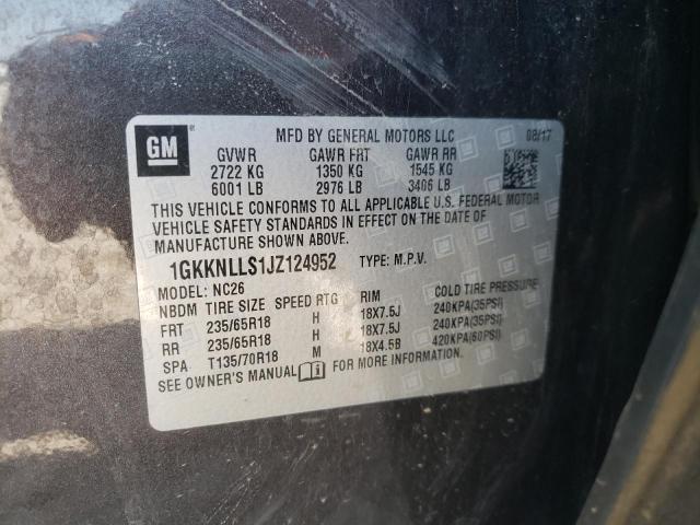 Photo 10 from auction – 2018 GMC ACADIA SLE with VIN 1GKKNLLS1JZ124952