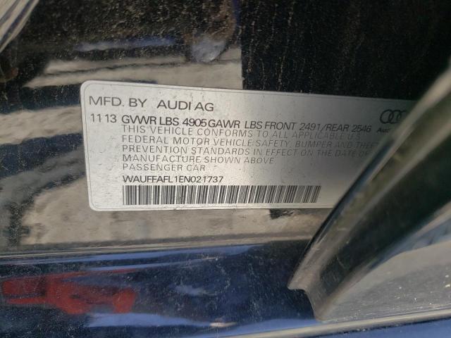 Photo 10 from auction – 2014 AUDI A4 PREMIUM with VIN WAUFFAFL1EN021737