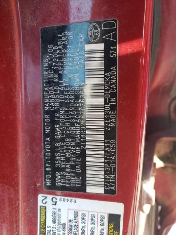 Photo 10 from auction – 2007 TOYOTA COROLLA CE with VIN 2T1BR32E67C763634