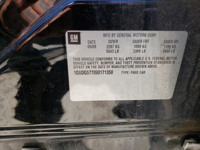 Photo 10 from auction – 2009 CADILLAC CTS with VIN 1G6DG577090171358