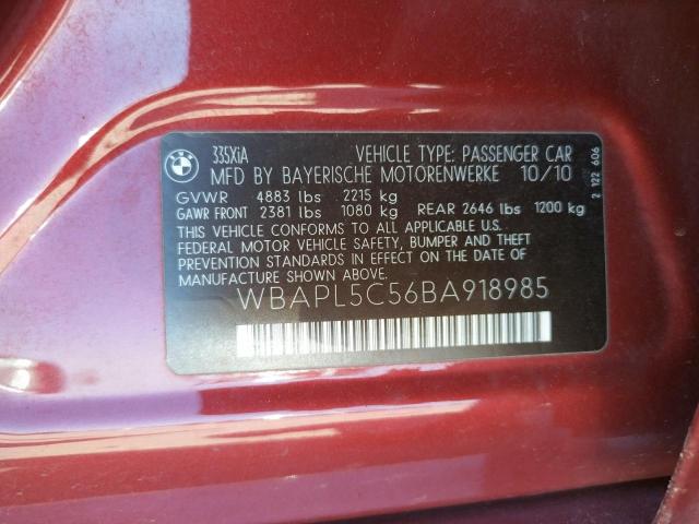 Photo 10 from auction – 2011 BMW 335 XI with VIN WBAPL5C56BA918985