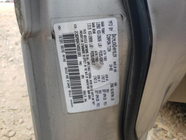 Photo 10 from auction – 2004 CHRYSLER PACIFICA with VIN 2C8GM68474R581603
