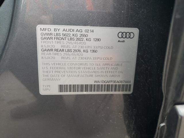 Photo 10 from auction – 2014 AUDI Q5 PREMIUM with VIN WA1DGAFP3EA087444