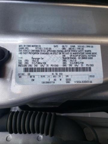 Photo 10 from auction – 2013 FORD FOCUS SE with VIN 1FADP3F22DL107505
