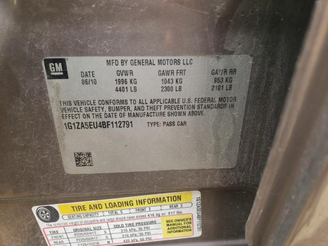 Photo 10 from auction – 2011 CHEVROLET MALIBU LS with VIN 1G1ZA5EU4BF112791