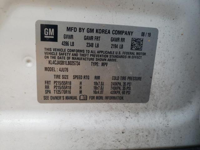 Photo 10 from auction – 2020 BUICK ENCORE PRE with VIN KL4CJASB1LB025734