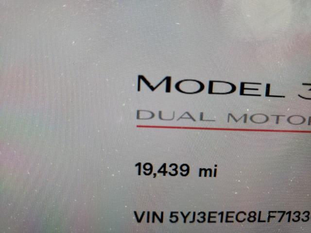 Photo 8 from auction – 2020 TESLA MODEL 3 with VIN 5YJ3E1EC8LF713368