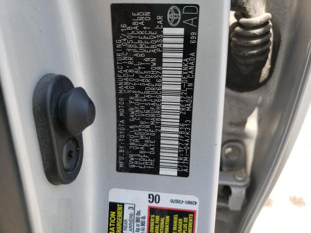 Photo 10 from auction – 2016 TOYOTA COROLLA L with VIN 2T1BURHE6GC666278