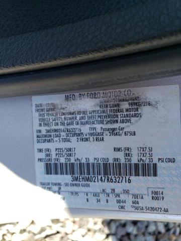 Photo 10 from auction – 2007 MERCURY MILAN PREM with VIN 3MEHM02147R632716