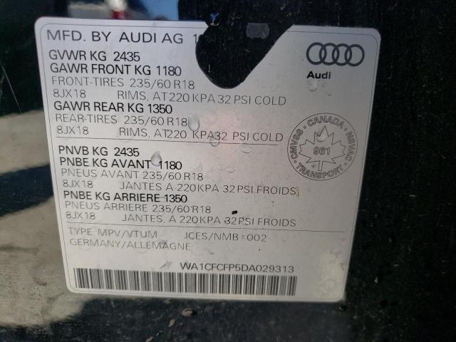 Photo 10 from auction – 2013 AUDI Q5 PREMIUM with VIN WA1CFCFP5DA029313